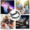 Single Row Tambourine Handheld Half Moon Tambourine Black Metal Bells