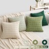 EMEMA Corduroy Cushion Covers, Set of 4, Decorative Sofa Cushions,