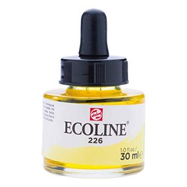 ECOLINE - PAINTING & DRAWING LIQUID WATERCOLOUR INK - PASTEL YELLOW 30ml