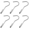 FINBe 6PCS Heavy Duty S-Hook Skew Pot Holder Hook Heavy