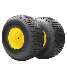 GarveeLife 20x8-8 Lawn Mower Tire Set of 2, 20x8x8 4PR tire and wheel assembly, Lawn Mower Tire on Wheel 3 in Hub, 3/4 in Bushings, Tractor Turf Tire for Garden Tractor Riding Mover