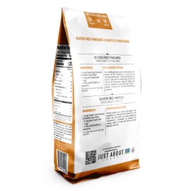 Gluten Free Pancakes & Waffles Flour | Soft and Fluffy Texture | Premium Flour Mix | Non-GMO, Kosher | 1 LB | Just About Foods