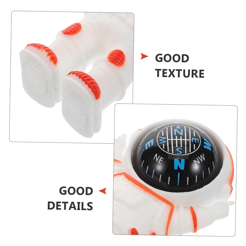 ULTECHNOVO Astronaut Car Compass Cute Dashboard Decoration Portable Auto Compass