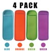 Reusable Popsicle Holder Bags (4 Pack)，Ice Pop Sleeves Antifreezing Sleeves