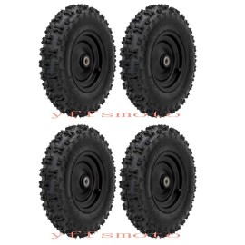 Unbranded 4 Set 4.10-6'' Tire Rim Wheel Tyres for Go Kart ATV Quad Scooter 4 Wheeler Drift