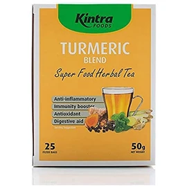 Kintra Foods Turmeric Blend Super Food Herbal Tea 25 Teabags, 50 g