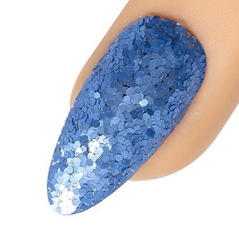 Young Nails Art Glitters - Premium Loose Nail Glitter Powder for Acrylic Nails & Gel Nails, Nail Sequins, Nail Sparkles, Nail Art Powder, Fine & Chunky Glitter, Durable, Brain Freeze, 1 oz
