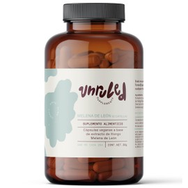 UNRULED -Melena de Leon | Extracto Puro de Hongo Melena de León| Adaptogeno que Incrementa tu Concentración y Productividad. Mejora tu Memoria y Claridad Mental. Nootrópico - 60 Cápsulas Veganas - 100% Natural
