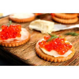 Smoked Golden Whitefish Caviar - Natural Cold-Smoke - Wild Great Lakes Whitefish Roe (2 Ounce (56 grams))