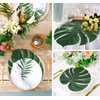 Moon Boat Tropical Palm Leaves Plant Imitation Leaf-Hawaiian/ Luau/Jungle Party