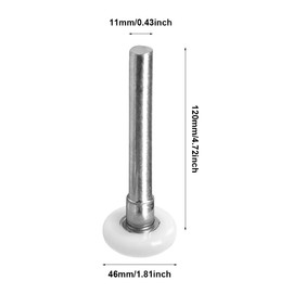 EMVANV 2 PCs Garage Door Roller,1.8 Inch Quiet Nylon Garage Door Wheels High Load for Garage Door Track Replacement(White)