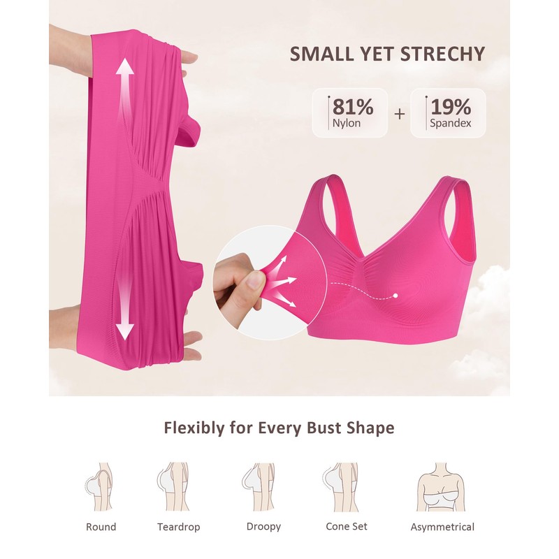 FeelinGirl Bras for Women No Underwire Bralettes Seamless Sleep Bra