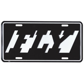 FLY License Plate Black & White