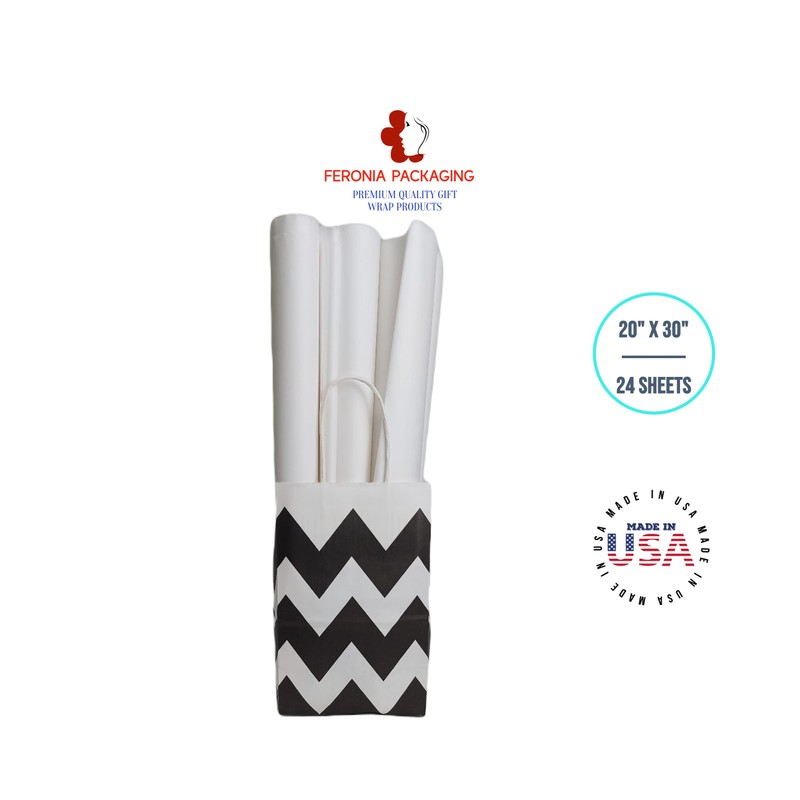 Gift Wrapping Tissue Paper 20x30 24 Pack by Feronia Packaging