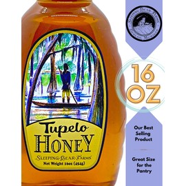 Tupelo Honey 16oz. Bottle- Premium from Sleeping Bear Farms Beekeepers in the Florida Apalachicola River Basin