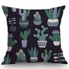 Swono Cactus Cotton Linen Square Throw Waist Pillow Case Decorative