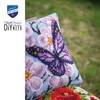 Vervaco 1200R Butterfly Cross Stitch Cushion, Multi-Colour