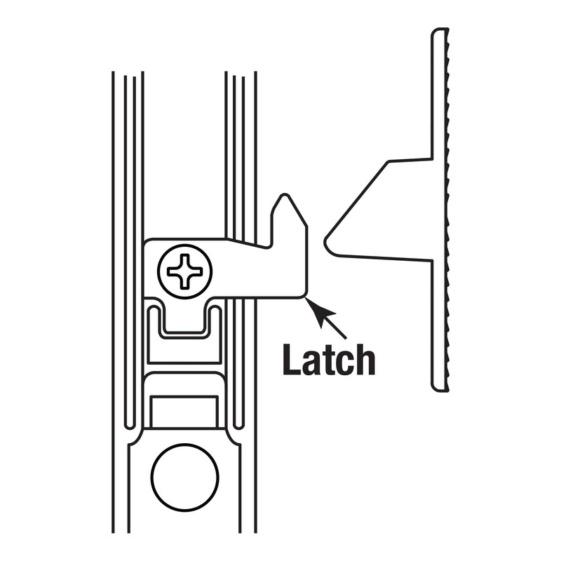 Prime-Line E 2040 Chrome Plated Diecast, Sliding Door Keeper (Single