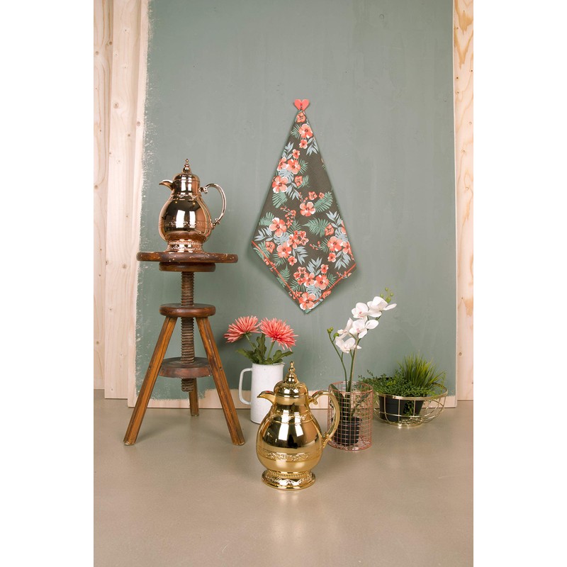 Present Time Gold/Metal Fruit Basket