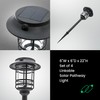 Mesh Linkable Series 4-Pack Solar LED Security Pathway Light w/