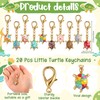 Kenning 20 Travel Sea Turtle Keychain Bulk Lucky Little Turtle