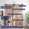 SMARTSTANDARD 6.6 Feet Bypass Sliding Barn Door Hardware Kit -