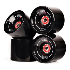JUCKER HAWAII Longboard Wheels Allround Cruiser Wheels Kaku with Ball Bearings and Spacer