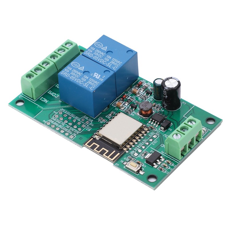 Wi Fi Relay Module DualChannel PCB DC 880V for ESP8266
