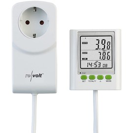 revolt Power Consumption Meter: Set of 2 Energy Cost Meter & Power Consumption Counter, 2 Tariffs (Power Meter, kWh Meter, Energy Cost Measurement)