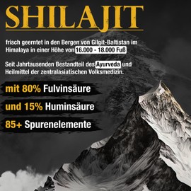 Shilajit Gold Standard 60g | 85+ Minerals | Maximum Potency from the Himalayas | Over 3 Months Supply | 100% Pure & Original | Vegan & No Additives