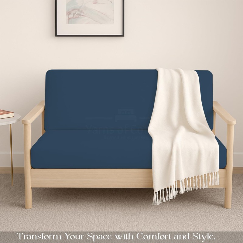 Full Size Armless Futon Covers - 100% Egyptian Cotton 600