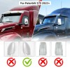 For NEW Peterbilt 579 2022-2024 Door Mirror Cover Chrome Driver