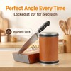 Rolling Knife Sharpener Kit - Premium Solid Wood with Magnetic