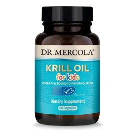 Aceite De Krill Para Niños 60 Capsulas Dr Mercola Neutro                                                                                              