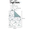 TupTam Children Bedding Set Duvet Cover Pillowcase Two-Sided, Zoo Green,