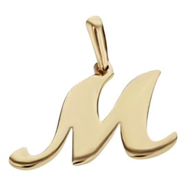 JC Schmuck 3237 Letter Gold Pendant 585 Yellow Gold Initials Necklace Pendant Including Jewellery Case Unisex 14 Carat, Gold