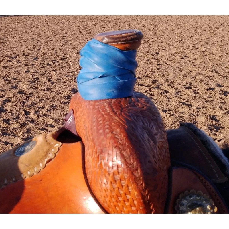Patriot Ropes Blue 100% Virgin Rubber Premium Saddle Horn Dally