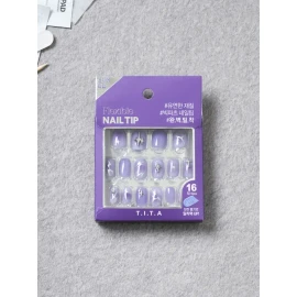 DAISO 25SS Titapress Square Nail Tips #1