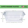 Curtis Wagner Plastics Oval Clear Heavy Gauge Vinyl Basket Liner