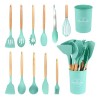 Juego De 12 Espátulas De Cocina Utensilios Silicona Reposter