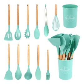 Juego De 12 Espátulas De Cocina Utensilios Silicona Reposter