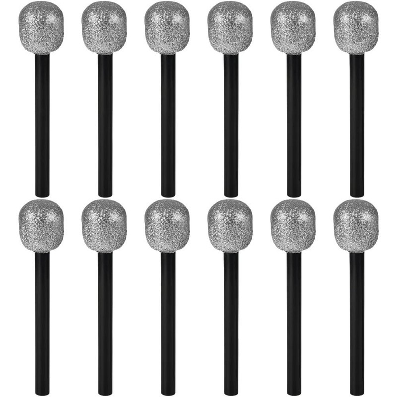 Rhode Island Novelty 10 Inch Glitter Microphone, One per Order