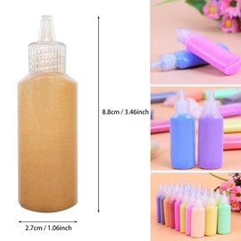 Allazone Art Sand Kit, 12 Bottles Colored Sand Bottles, Sand Art Bottles, Sand Arts and Crafts Kit for DIY Drawing, Painting and Crafts, Decor