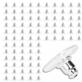 XIYING 120 Pcs Earring Backs for Studs, Butterfly Plastic Earring Safety Backs for Studs, Hoops, DIY