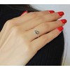 CloseoutWarehouse 925 Sterling Silver Oxidized Paw Print and Heart Ring