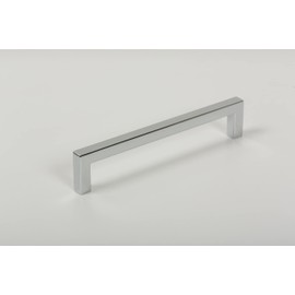 Gedotec The U long bar handle, furniture handle, polished chrome, length: 328 mm, drilling distance: 320 mm, 1 piece, rail handle for kitchen with accessories, handle furniture, cabinet handles,