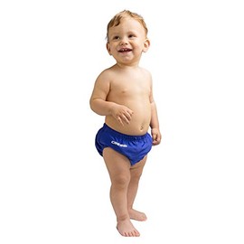 Cressi Baby Infant Soft Reusable Swim Diaper, Blue, Small (6/9 Months)
