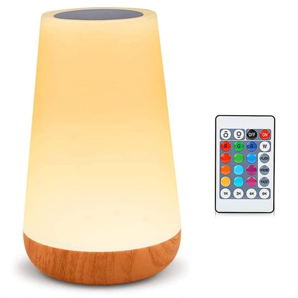 LED Bedside Table Lamp with Touch Sensor, Amouhom Touch Control
