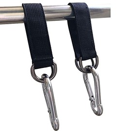 AIVOOF Swing Hanging Straps, 2 PCS 25cm / 9.8inches Tree Swing Straps Hanging Kit Heavy Duty Hanging Straps Holds 440 lbs with Carabiner Perfect for Tree Swing Seat, Hammock, Plank