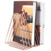 Innovative Desktop Flexible Folding Metal Bookend Book Stand Holder Organizer